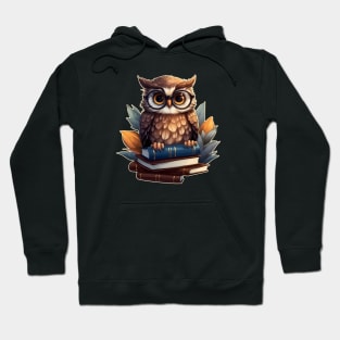 Owl with books Hoodie